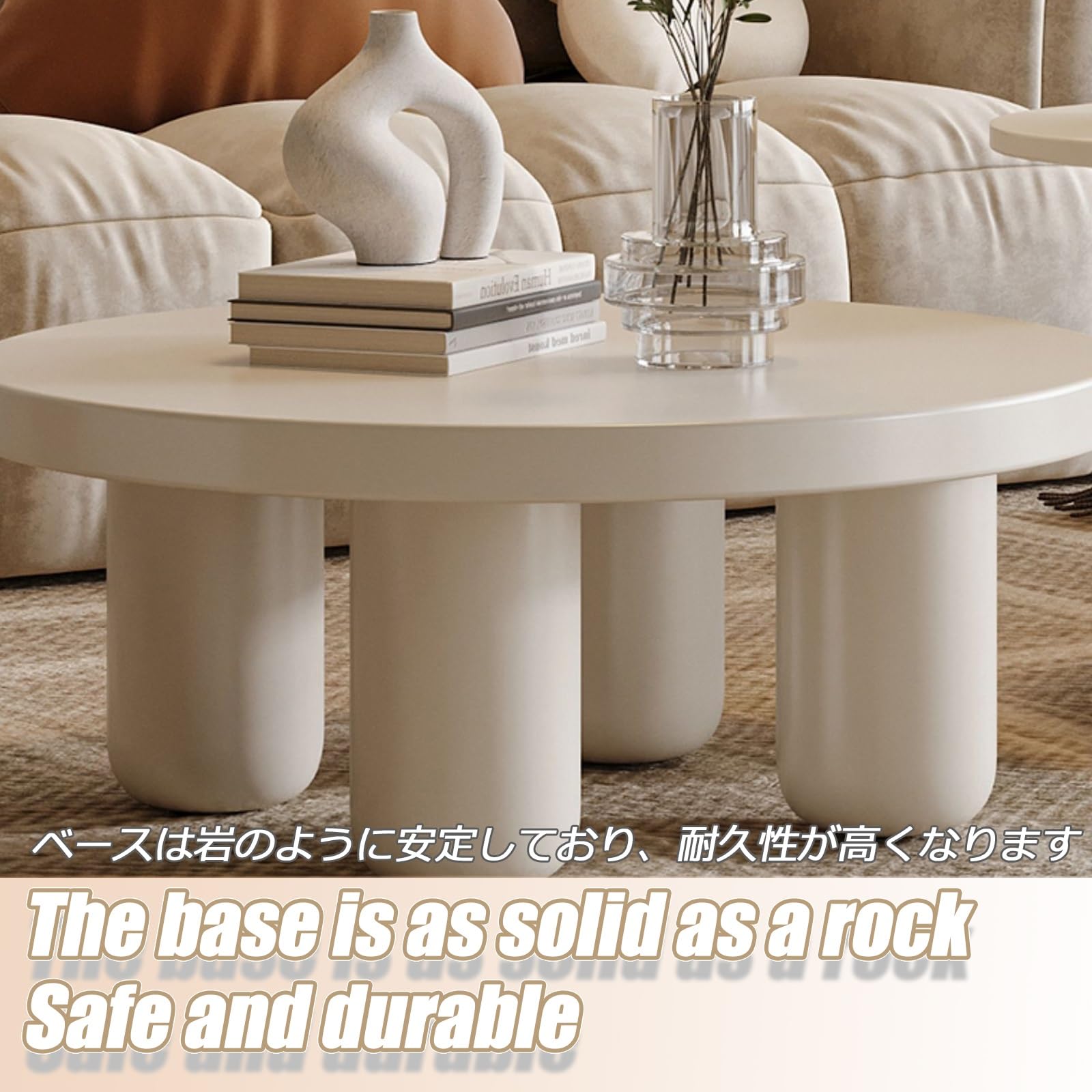 Mesa De Centro Mesa De Té Central Juego De Mesa De Centro Moderno De 2 Piezas Mesa De Café Blanca Moderna Mesa De Té para Sala De Estar Mesa De Centro De Madera(Small Coffee Table)