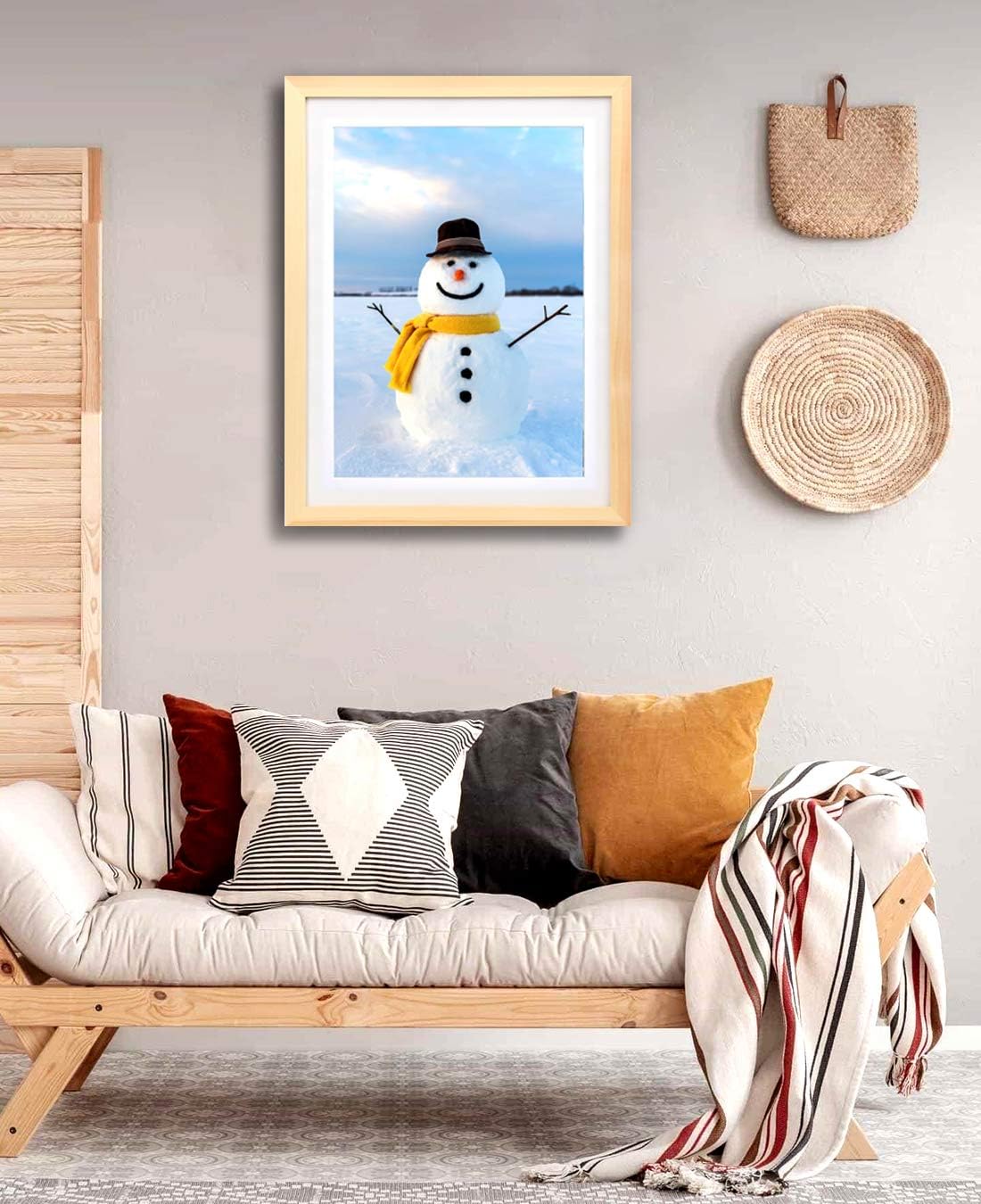 16x20 Diamond Painting Frame 40x50cm Diamond Art frames , Display Pictures16x20inch,35x45cm With Mat, Solid Wood Diamond Painting Frame Picture Frame Wood Color (FK0051)