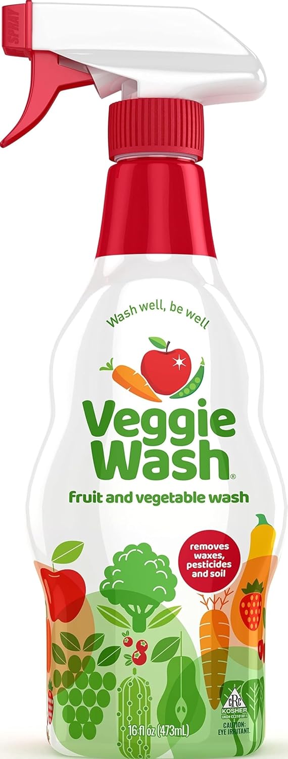Veggie Wash Fruit and Vegetable Wash, 16 Fluid Ounce, Pack of 12