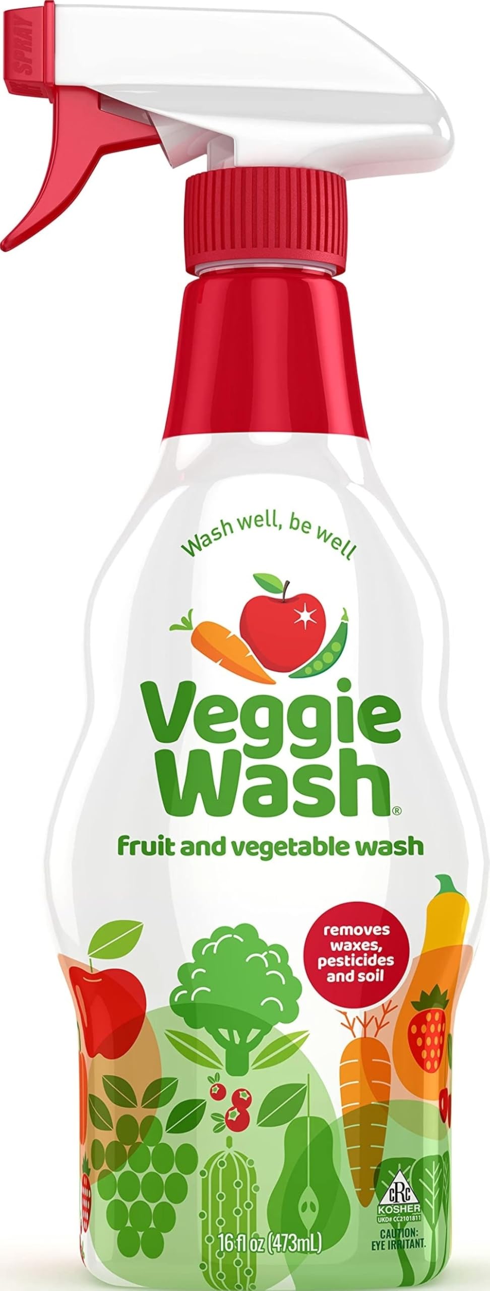 Veggie Wash - 天然の果物や野菜の洗浄スプレー ボトル - 16ポンド
