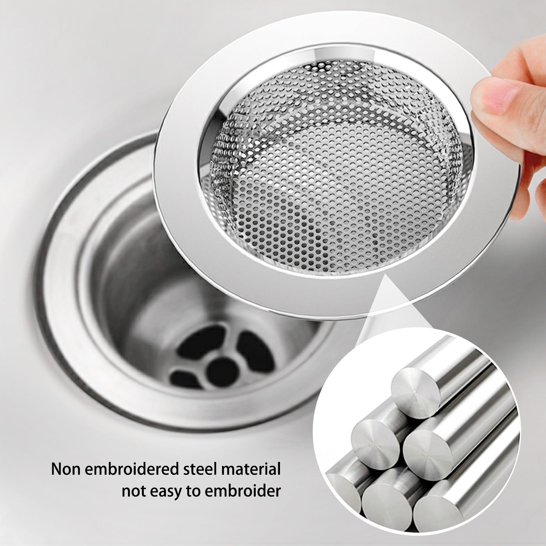 Spülbeckensieb / Abflusskorb Für Küchenspüle – Edelstahl Sieb, Utility Sink Strainer