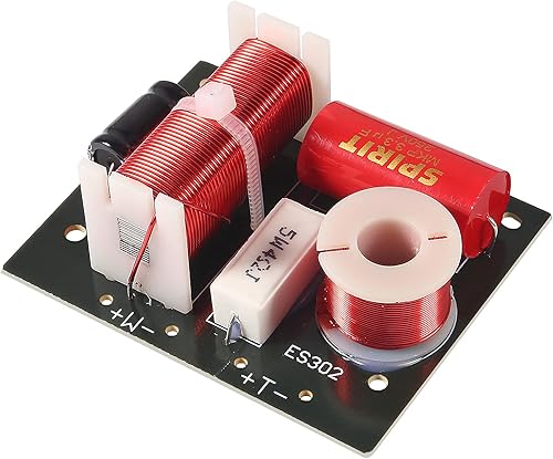 Divisor de frecuencia de altavoz de 400 W, 2 vías, 2 unidades, Hi-Fi Soundshelf Crossover Filtros Woofer y Tweeter (1 unidad)