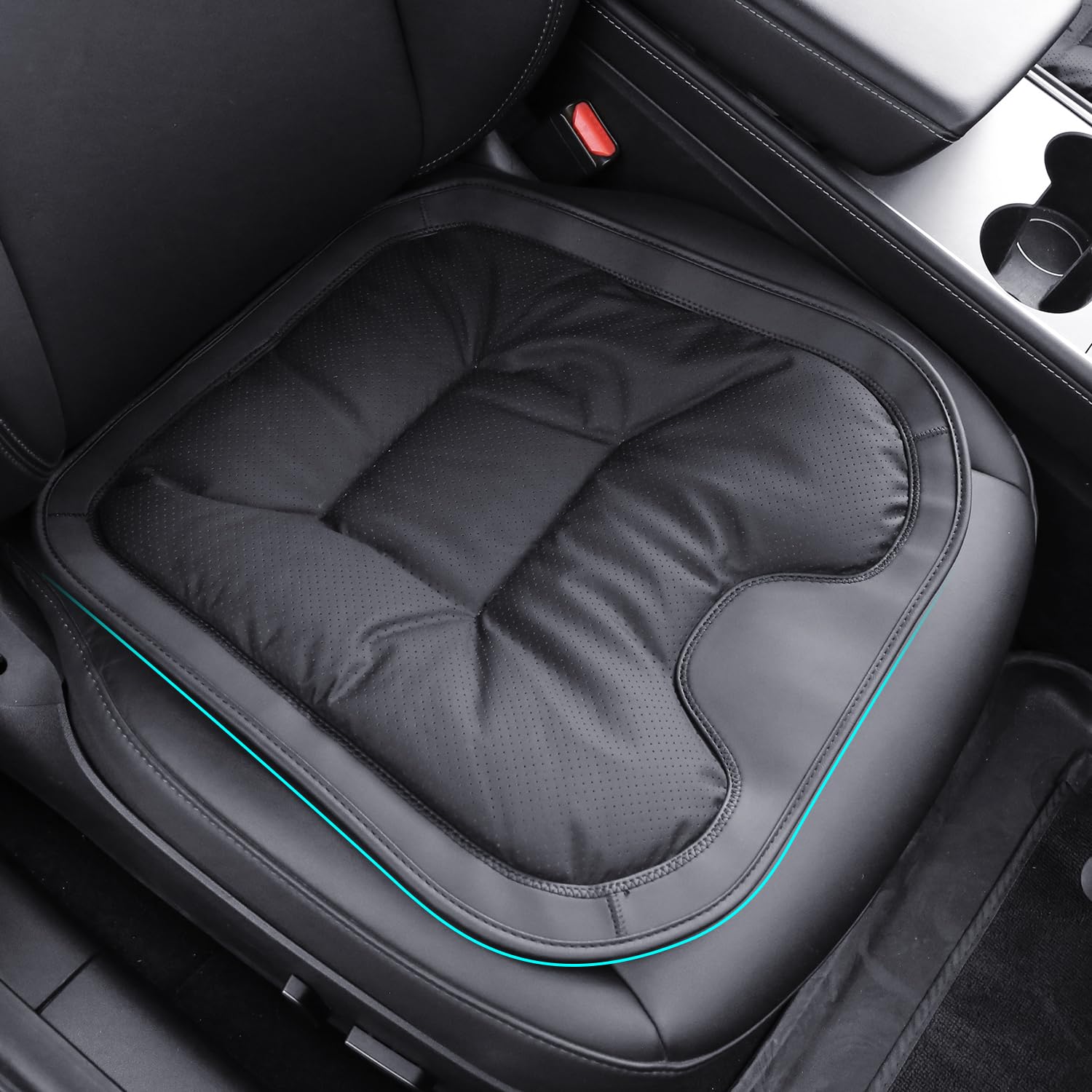 Coussin de siège auto en cuir Nappa de qualité supérieure pour un confort de conduite haut de gamme