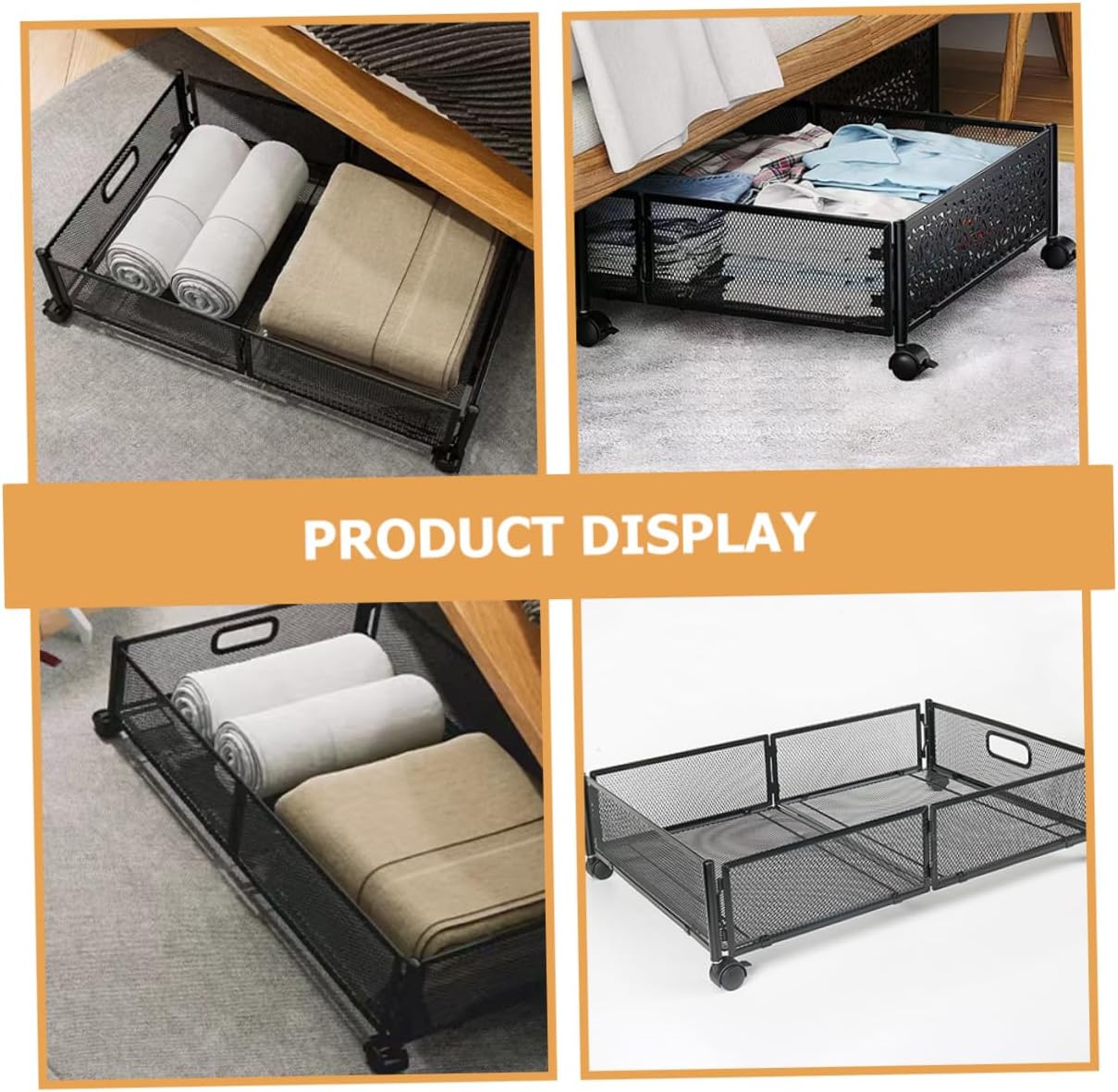 Foldable Under Bed Storage Organizer Space Saving Containers for Clothes Shoes and Blankets Multi Purpose Style Design for Tidy Rooms Capacity Storage