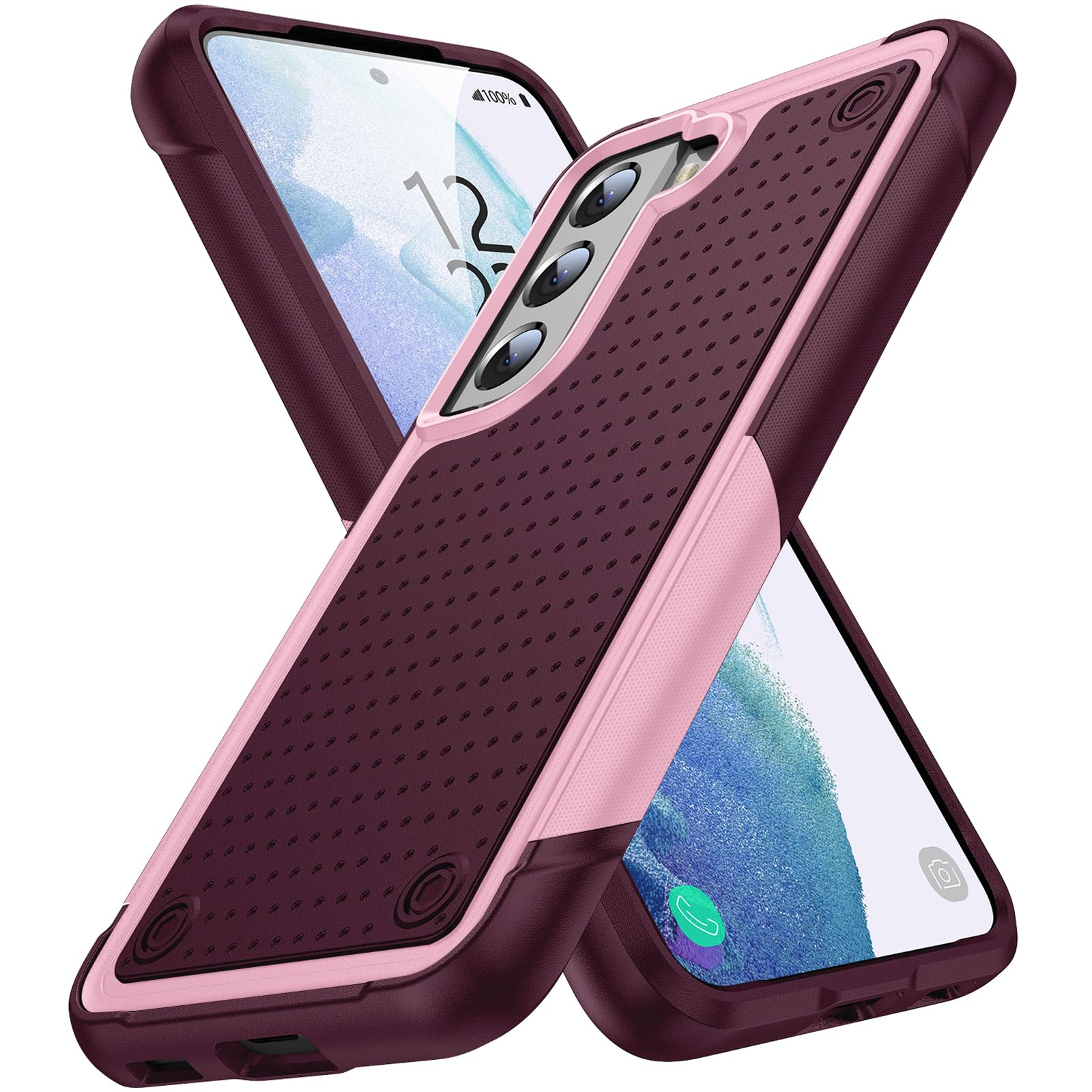 TORRTOWAY Designed for Samsung Galaxy S21 Case 2 in 1 Gift Militay Grade Drop Protective Rugged Heavy Duty Cover Shockproof Case for Galaxy S21 5G