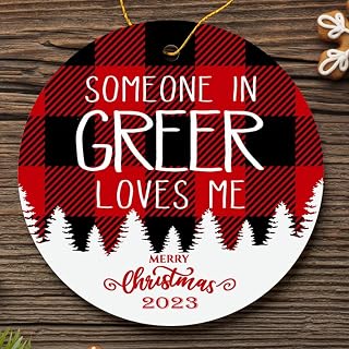 Family Ornament Greer Someone in Greer Loves Me - Long Distance Greer 3'' Plastic