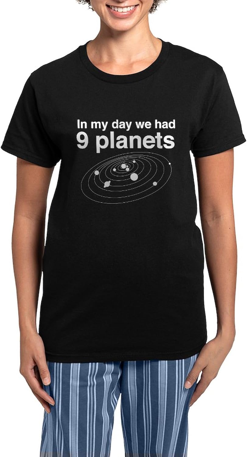 CafePress In My Day 9 Planets Pajamas Womens Novelty PJ Sleepwear