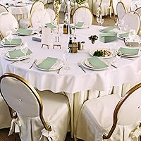 Vista 6 de Rtteri 100 servilletas desechables de color verde salvia, servilletas de papel de boda, toallas de mano para invitados, decoración de mesa de boda