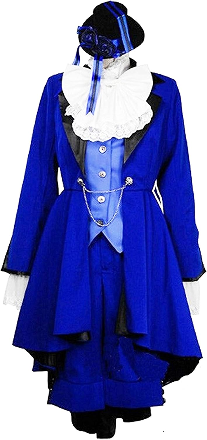 Cosplay Costume Blue Birthday Party Dress Full suit