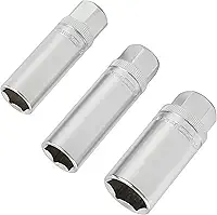 OEMTOOLS Conjunto de soquetes de ignição magnético 22891 3/8 Drive, contém soquetes profundos de 6 pontos de 5/8" (16 mm), 9/16" e 13/16", serve para a maioria das velas de ignição do carro