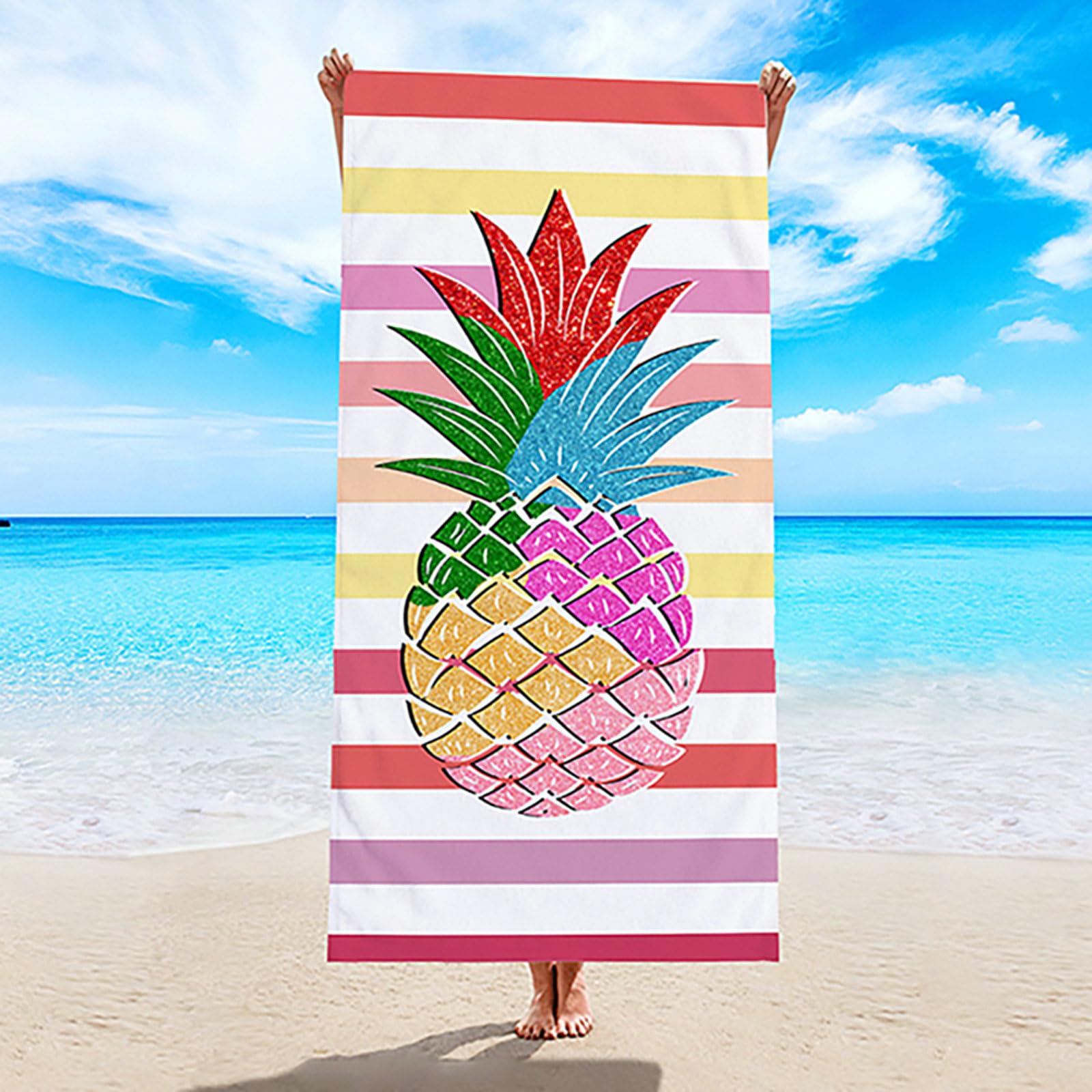Lieson Oversized Microfiber Beach Towel – Quick Dry, Sand Free, 63x32 Inch, Lightweight Travel Towel