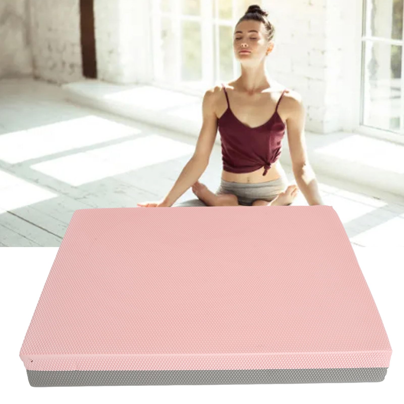 Almohadilla De Espuma Para Tabla De Equilibrio, Estera De Yoga, Almohadilla De Entrenamiento De Equilibrio, Cojín Suave Antideslizante De Alta Resistencia Para Tobillo, Rodilla Y Cadera Para Ejercicio
