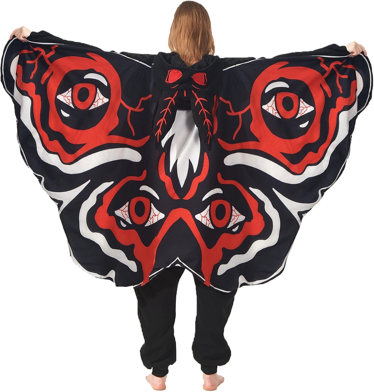 Mothman Costume Mothman Onesie Pajamas Halloween Cosplay Unisex Party Costume - Image 2