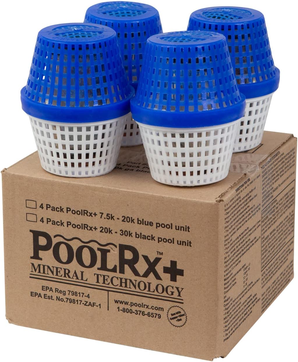 Amazon.com : Pool Rx Booster Black 20k-30k Gallons - 4 PK : Patio, Lawn ...
