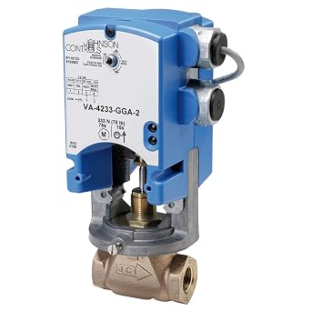 Johnson Controls VA-4233-GGC-2 VA-4233 Series Electric Valve Actuator, Automatic Spring Return, Proportional Control, Two Auxiliary Switches