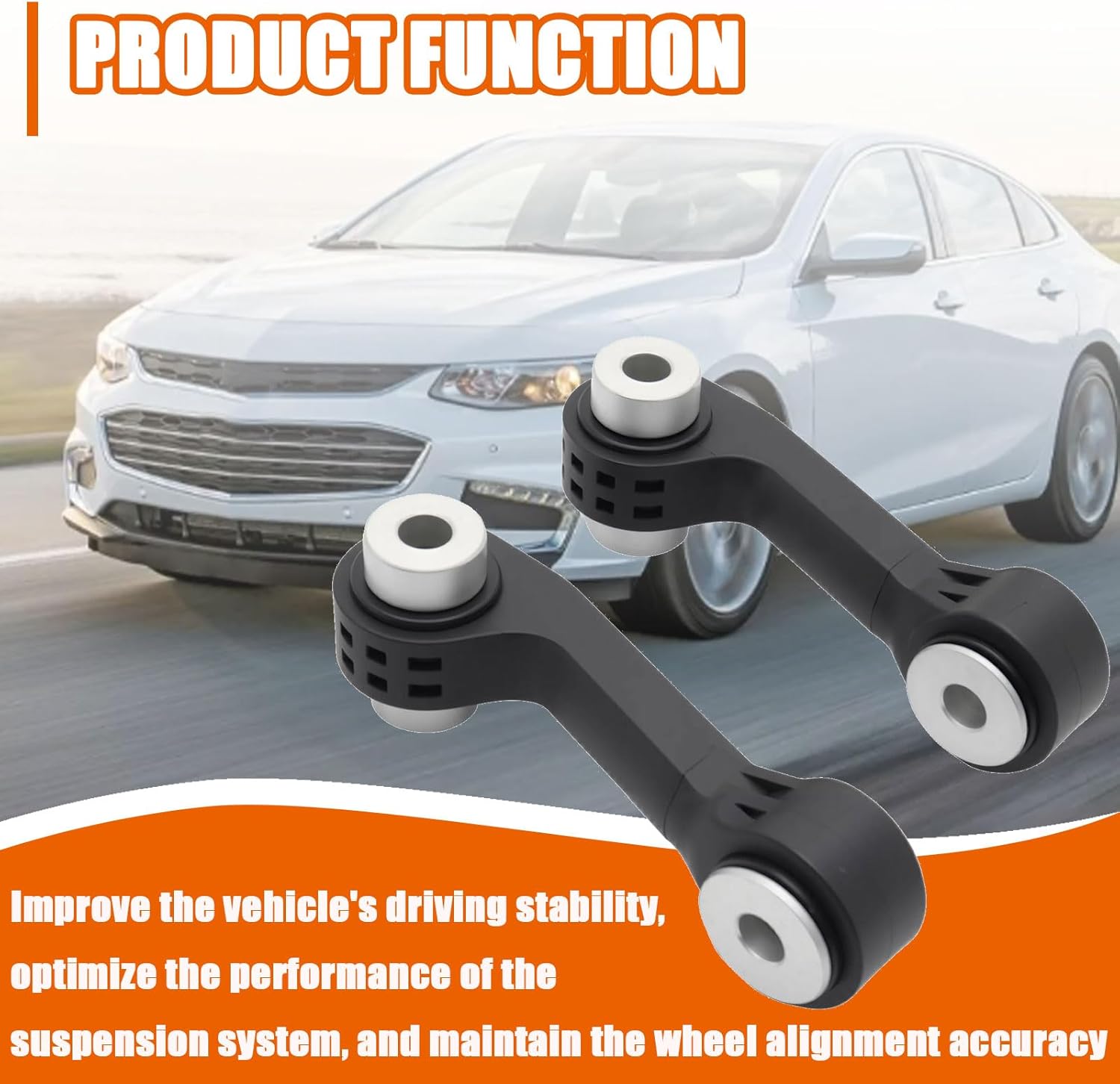 2Pcs Rear Sway Bar Link Left & Right Compatible with Malibu 2016-2020, Regal Sportback 2018-2020, Replace For K700910