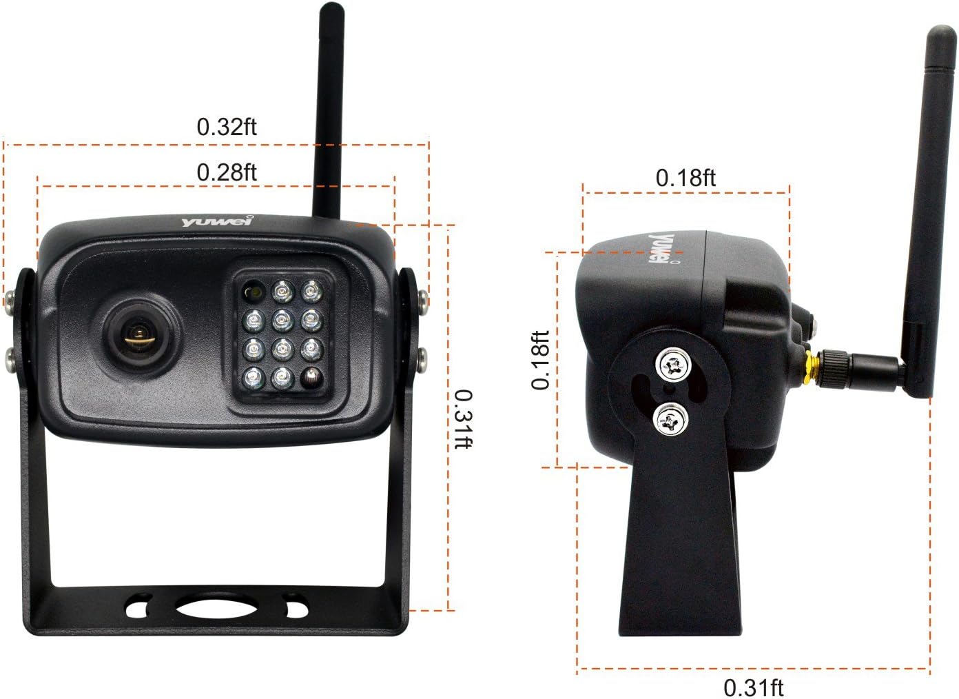 Exсluѕіvе Dіѕсоunt 80% оƒƒеr Wireless Backup Camera with Night Vision High Definition CCD Imaging Truck Car IP69 Waterproof Reverse Parking Camera for Yuwei YW-15111 only