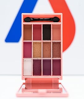 باليت ايشادو احترافي من 12 لون، من مينو، نصف غير لامع