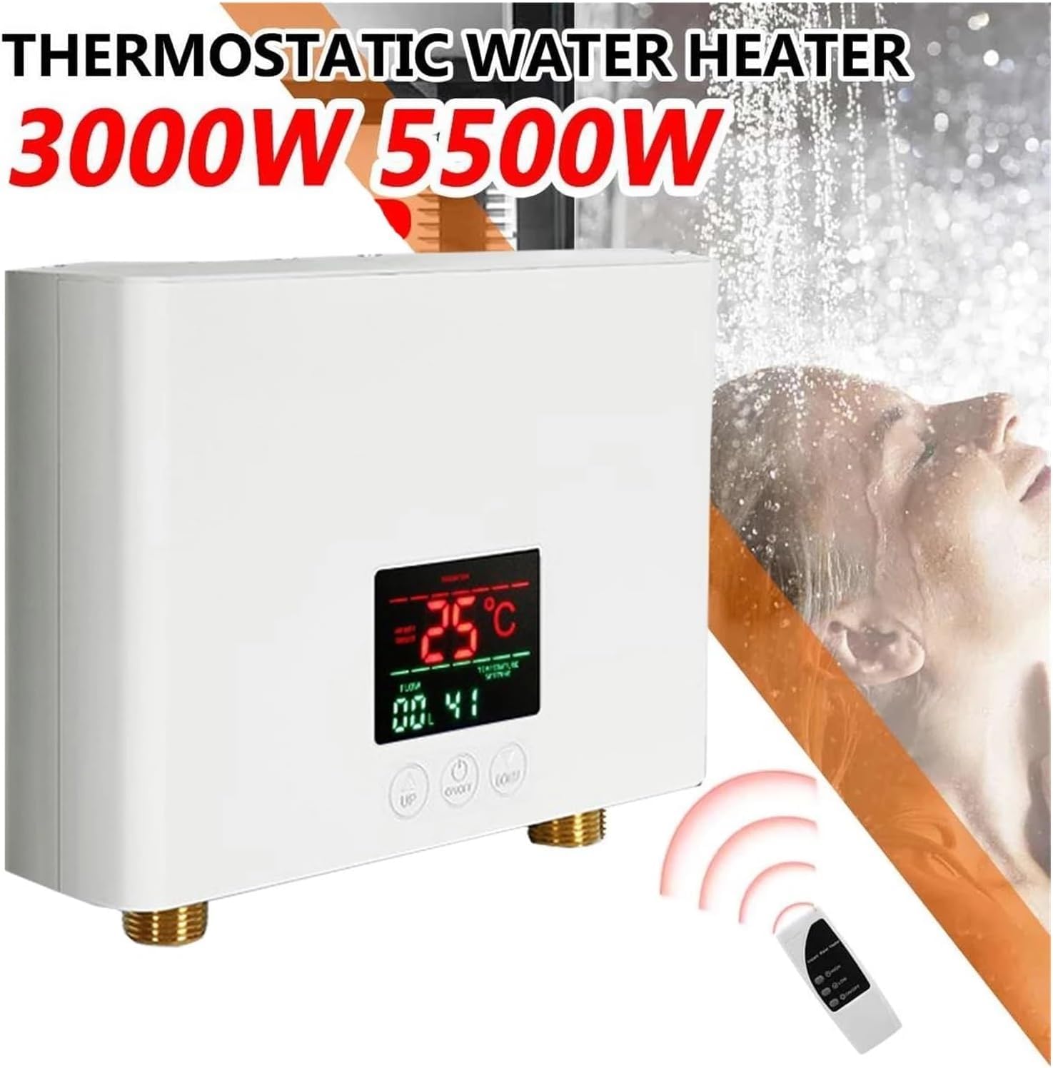 Elektryczna grzałka zanurzeniowa z cyfrową temperaturą LCD i automatycznym wyłączaniem, zatapialny podgrzewacz wody, osłona zabezpieczająca ze stali nierdzewnej, do domowej kuchni przemysłowej