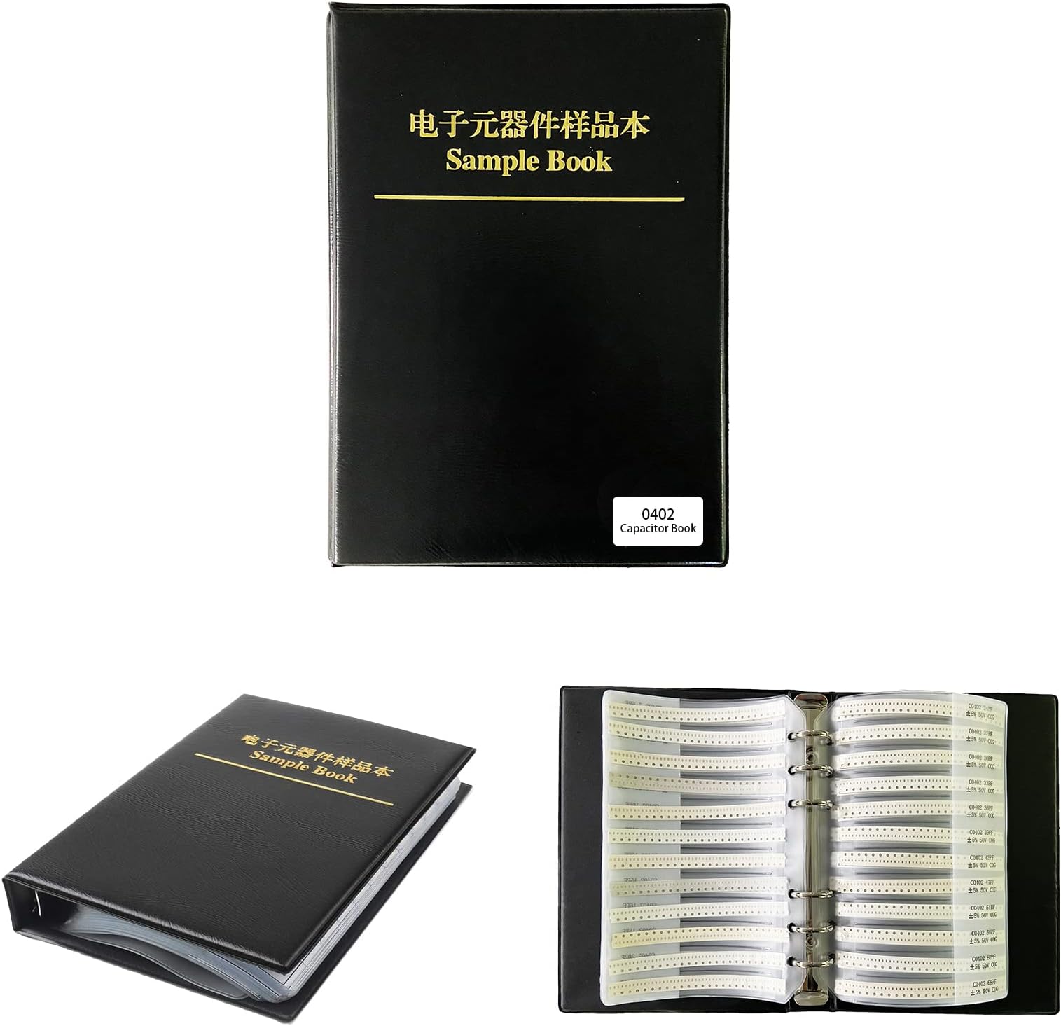 Capacitor 0402 (0.5pF-1uF) 80 Value x 50pcs = 4000pcs SMT Capacitor Kit SMD Combo Sample Book Electronic Components