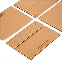 Vista 6 de EUSOAR Bolsas de papel de estraza para regalo, 55 unidades, 3 tamaños, reutilizables, resistentes, resistentes, resistentes, con asas, a granel