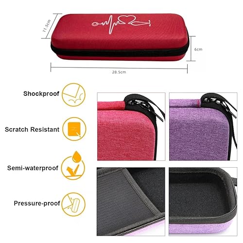 Miniatura 3 de Estuche para estetoscopio solo lleva tijeras de vendaje médico, tijeras de trauma EMT, luz LED y 3M Littmann Classic III, Lightweight II S.E, MDF