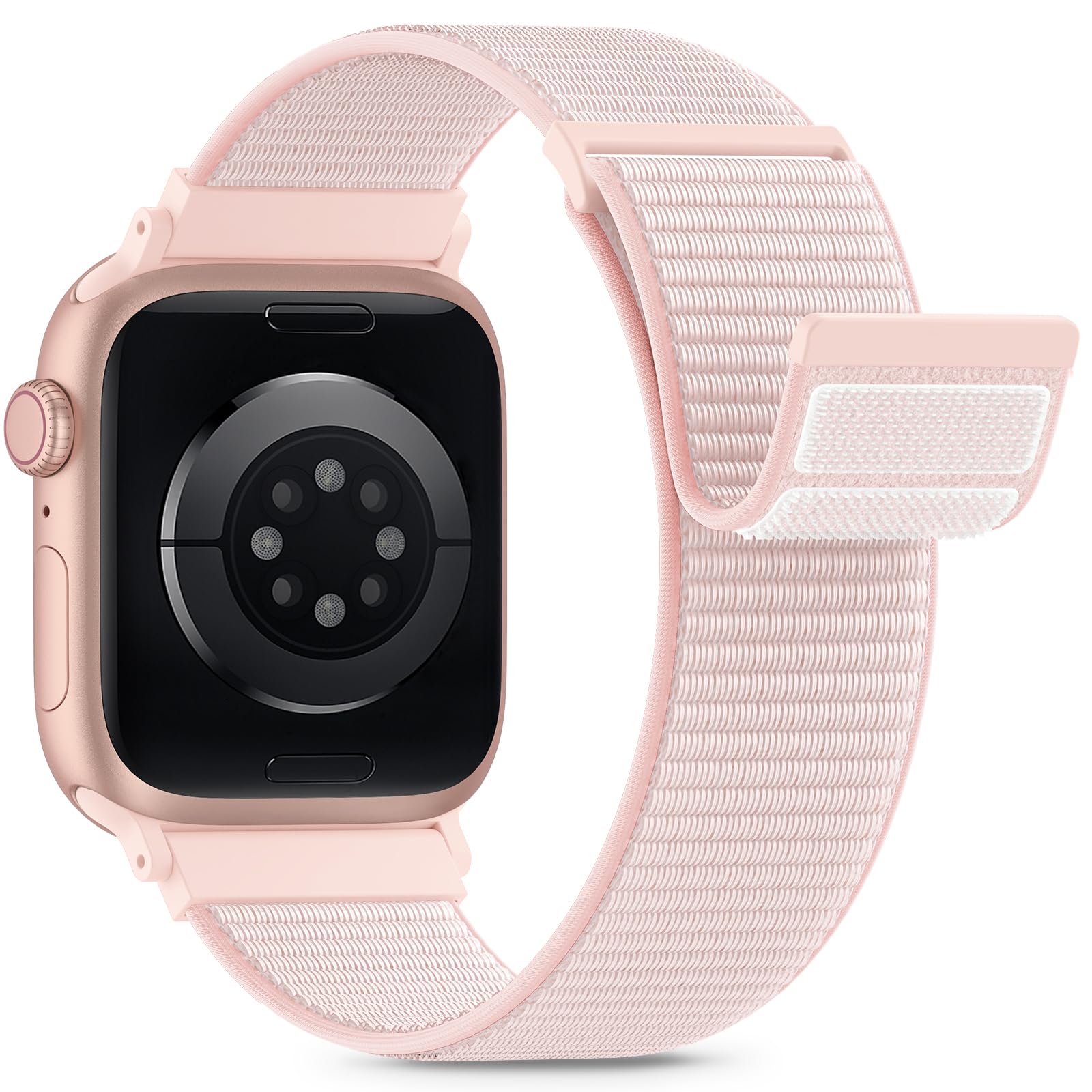 Nylon Loop Sport Band Compatible with Apple Watch Bands 38mm 40mm 41mm 42mm for Women Men, iWatch Wrist Straps for Se, Series 12 11 10 9 8 7, Breathable, Soft Band Ideal for Outdoor