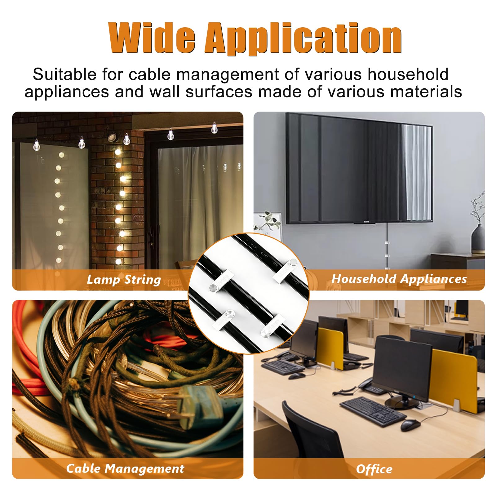 630 Cable Clips - Organize Your Cables! -6 630 Cable Clips - Organize Your Cables! -6