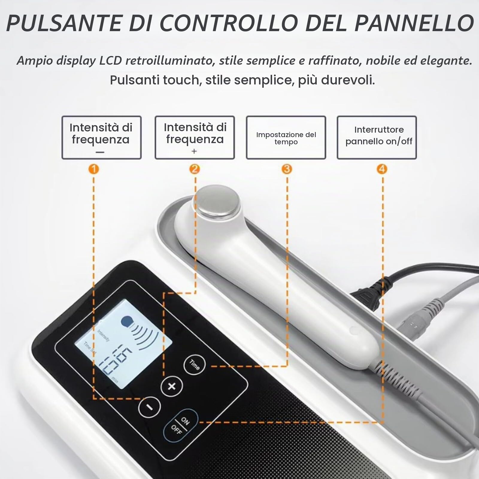 Macchina per Terapia ad Ultrasuoni,Macchina per Fisioterapia Ad Ultrasuoni 1,05 Mhz Portatile, Allevia Dolori Muscolari Articolari, Ingranaggi di Regolazione a 5 Livelli Massaggiatore