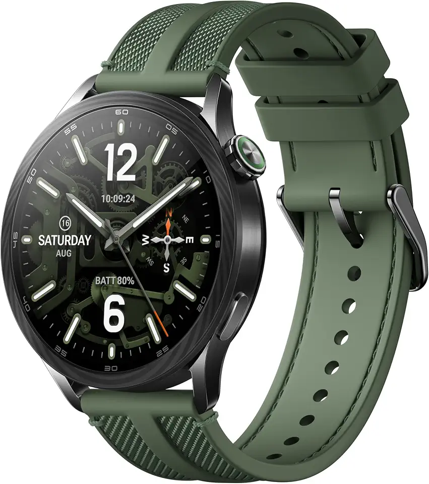 XIAOMI Relógio S5 de 46 mm, smartwatch para homens e mulheres, AMOLED de 1,5 polegadas, rastreador de atividades com monitoramento de frequência cardíaca/sono, bateria de 21 dias, mais de 150 modos