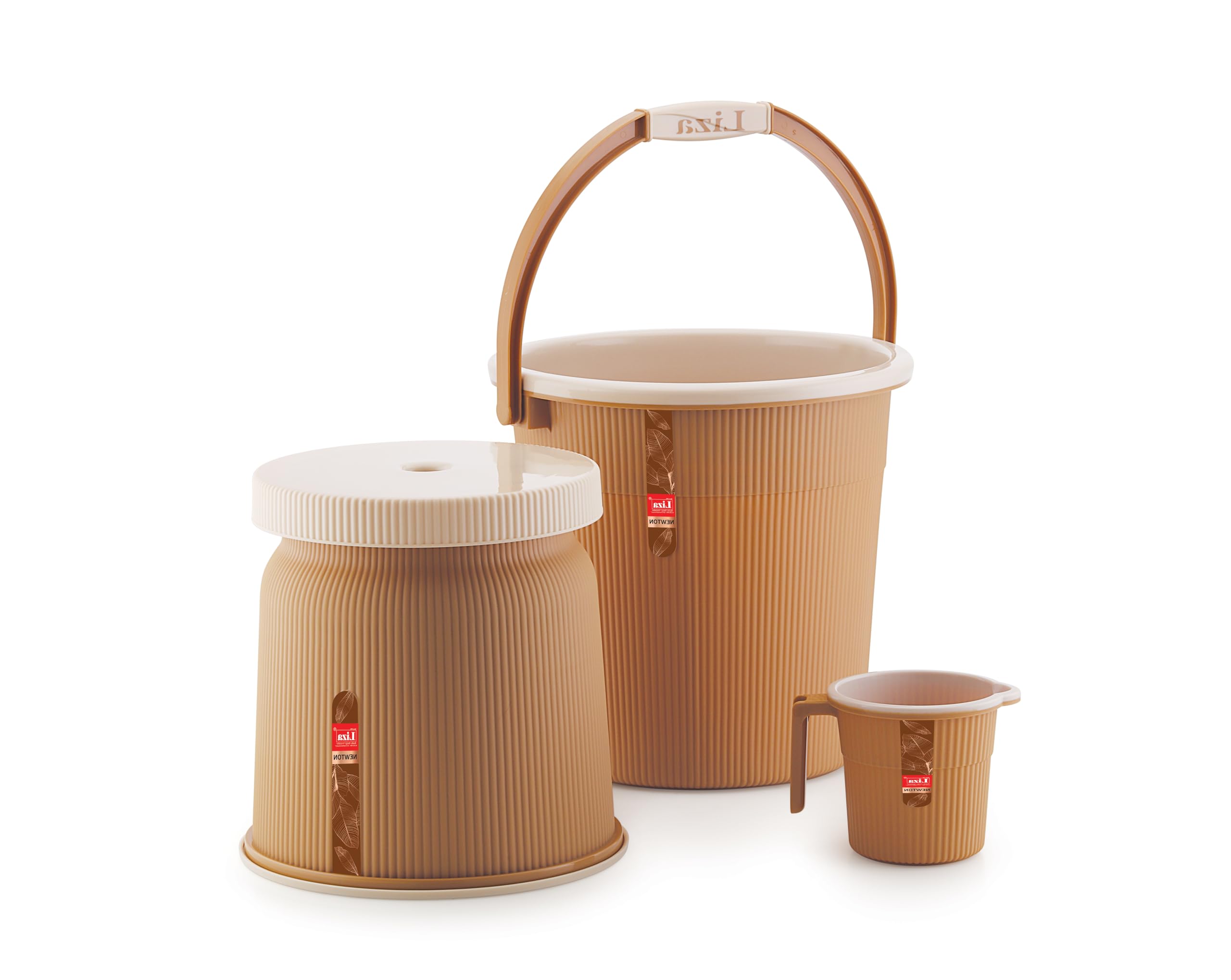 Liza Newton Bathroom Accessories Set Plastic Bath Set Bathroom Bucket, Mug, Stool 3 Pieces Combo Set for Home, Kitchen & Bathroom (Pack of 3) Bathroom Accessories Set (Beige) (B0CL2L4WXF) Amazon Price History, Amazon Price Tracker