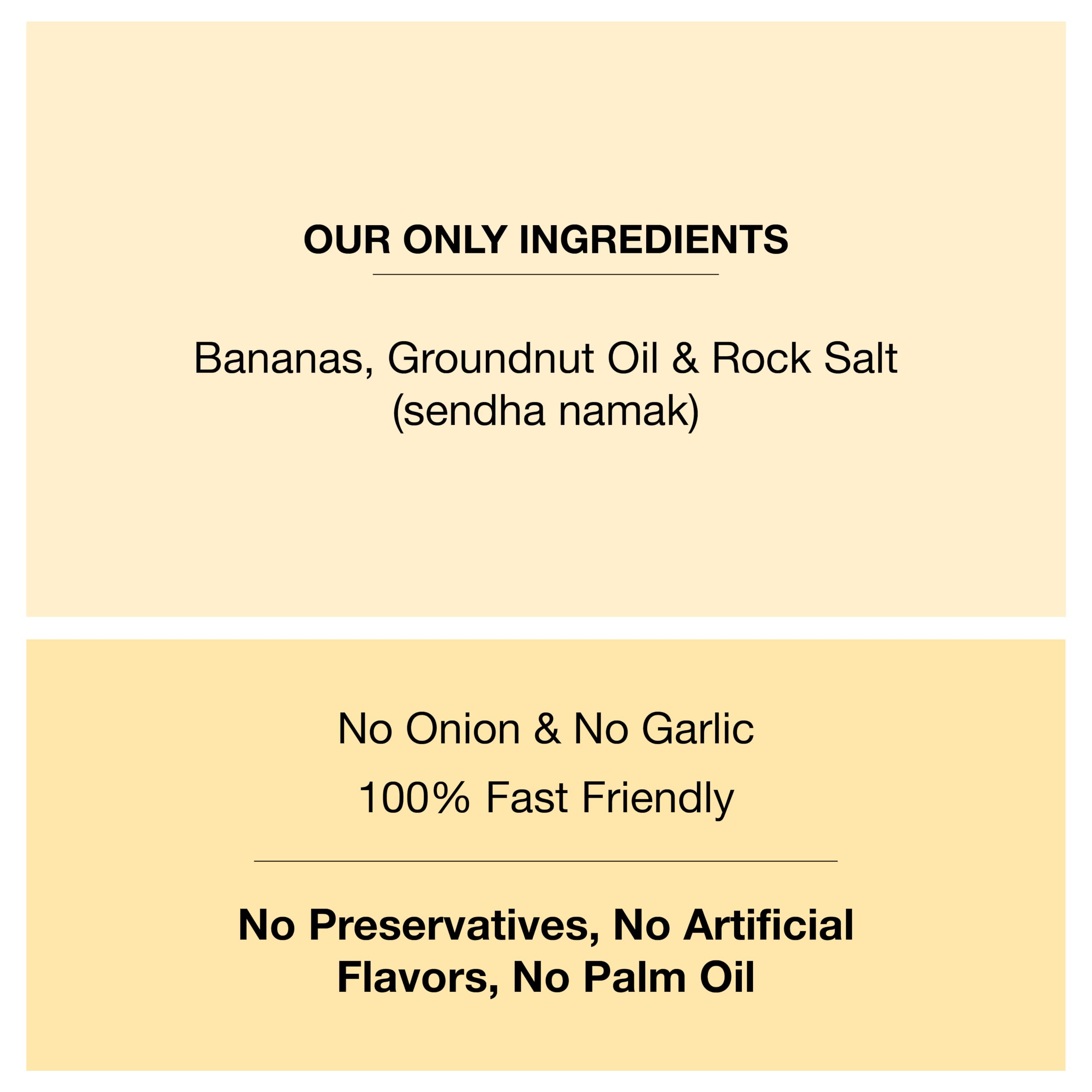 Vratam Banana Chips | Healthy Namkeen Snacks for Diet | No Onion No Garlic No Palm Oil | Homemade Tasty Banana Chips Made in Groundnut Oil | Thinnest 110G (pack of 1) 3