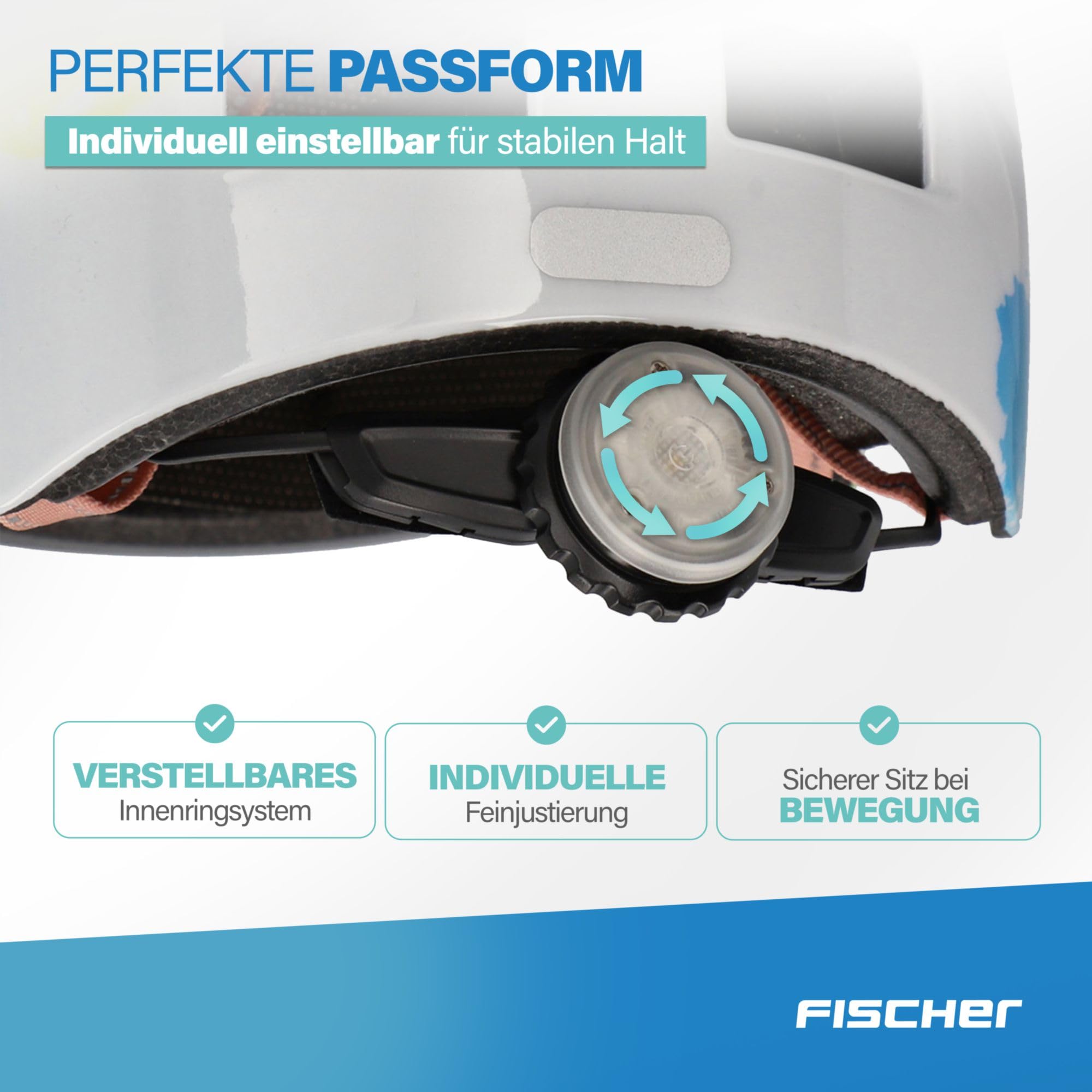 FISCHER BMX kask rowerowy, kask rowerowy Dirt Bike Plus Splash, XS/S, 48-54 cm, kolorowy, z wbudowanym tylnym światłem LED