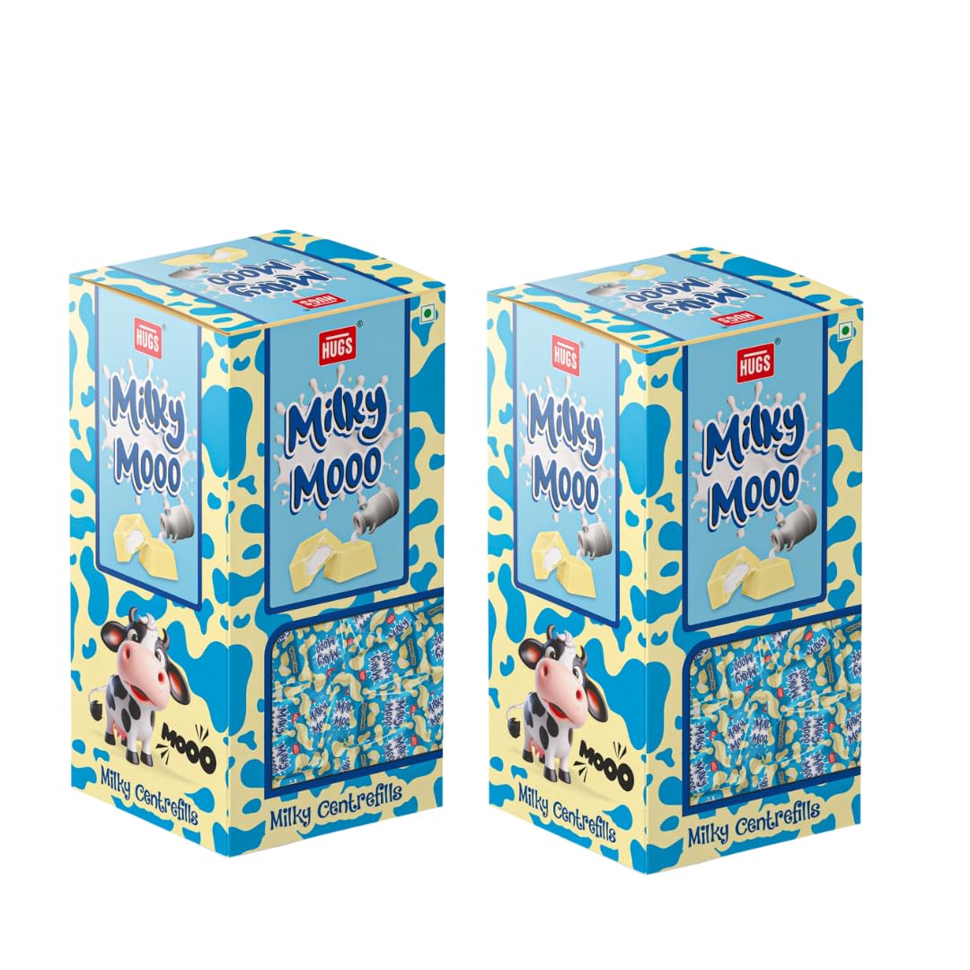 Hugs Milky Moo Box - Milky Centrefills White Chocolates ; Chocolate Gift Box | Tasty White Chocolates (Pack of 2 x 125 Units in a box)-image-15