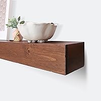 Vista 5 de Repisa de Chimenea, Rústico, Estante, Repisa Flotante, Madera Real, Viga, URBANDI (Provincial, 72Lx6Hx8D)