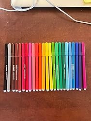 Giotto Turbo Color 36 Pennarelli Punta Fine 2.8mm Lavabili Colori Intensi