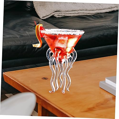 Miniatura 6 de Yardwe Vaso de cóctel, 2 piezas de vidrio alto de cóctel creativo copa de vino de personalidad vaso de jugo para jugo, Margarita
