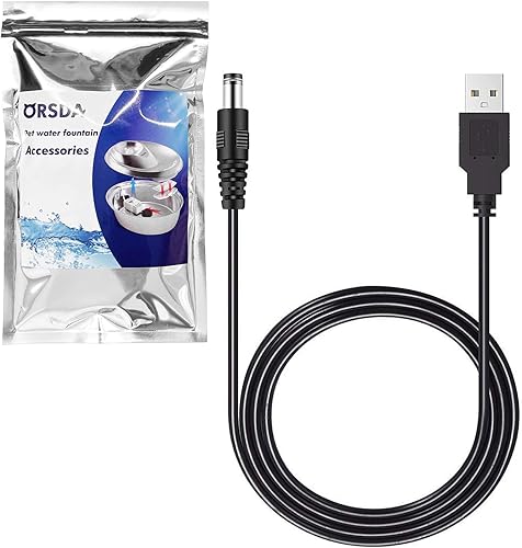 Vista 7 de ORSDA Piezas de repuesto para fuente de agua para gatos solo para fuentes ORSDA Pet D30 2L/67oz - No para D60 D36 D66 (tapa)