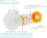 Free-breath Inhalátor Toldalék Közepes Méretben - Higiénikus Aerochamber Spacer Gyerekeknek és Felnőtteknek, Légmentesen Záródó Csomagolás 2