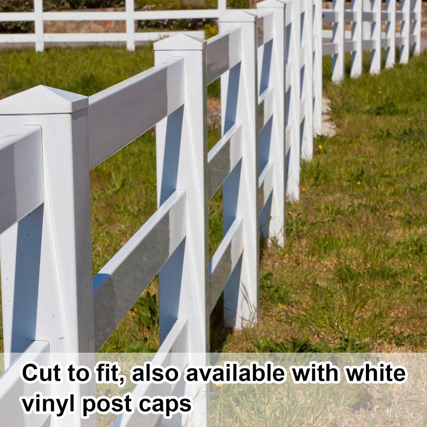 Thyle 1 Pcs 4 x 4 x 48 Inches Post Sleeve Vinyl Post Wrap Cover White Column Wraps for Porch Weatherproof Outdoor for Lasting Durability Easy Installation on Patio Decks Porches Mailbox