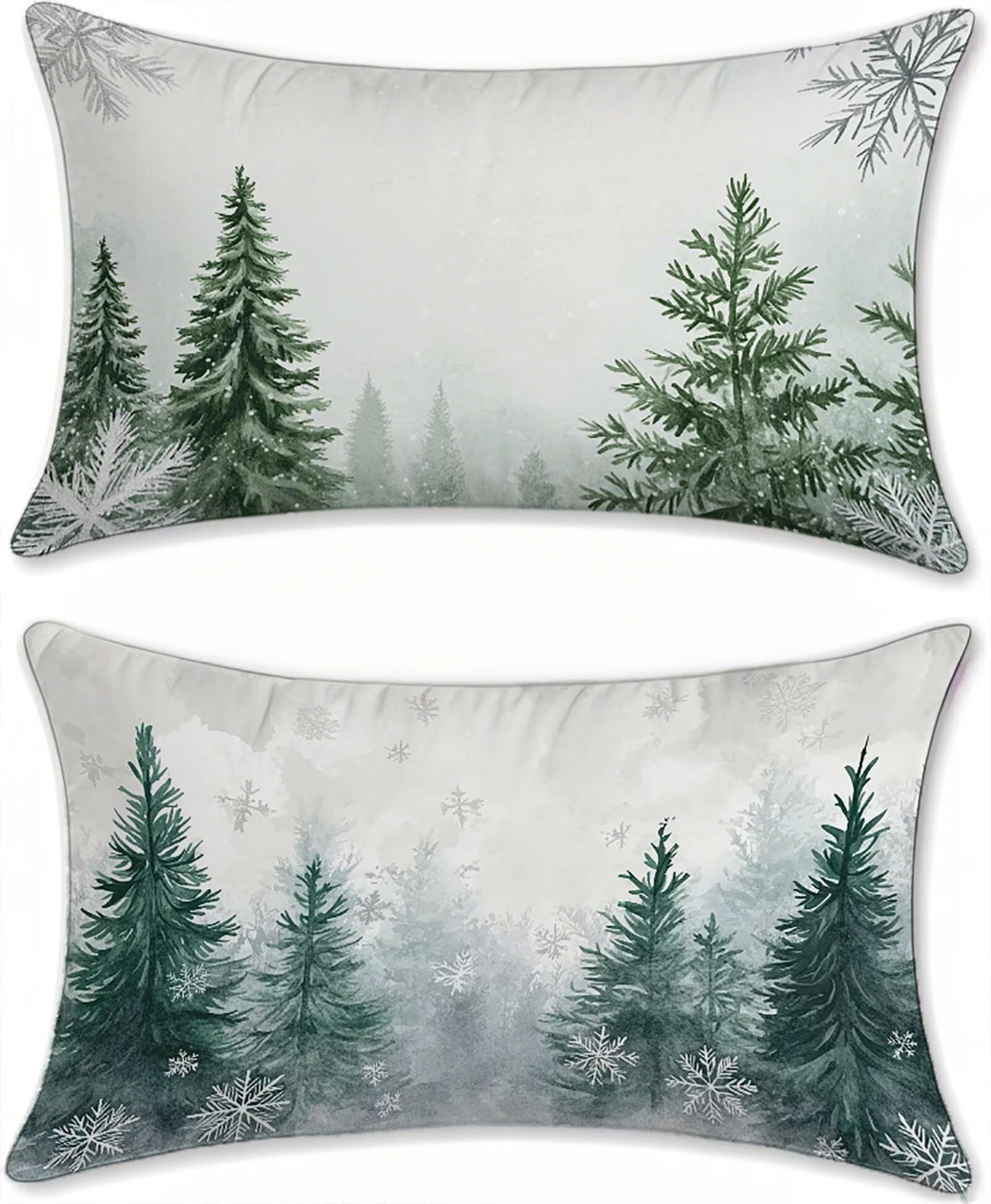 Taie d'oreiller imperméable verte 50x90cm pour canapé de jardin et housse d'assise velours