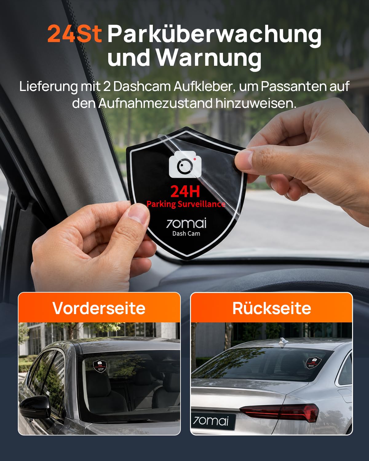70mai M310 Plus 4K Dashcam 2160P Mini mit 360° Drehbarl, WiFi, G-Sensor, Super Nachtsicht, WDR, F1.55 Blende, 24h Parküberwachung, Loop-Aufnahme, 256 GB