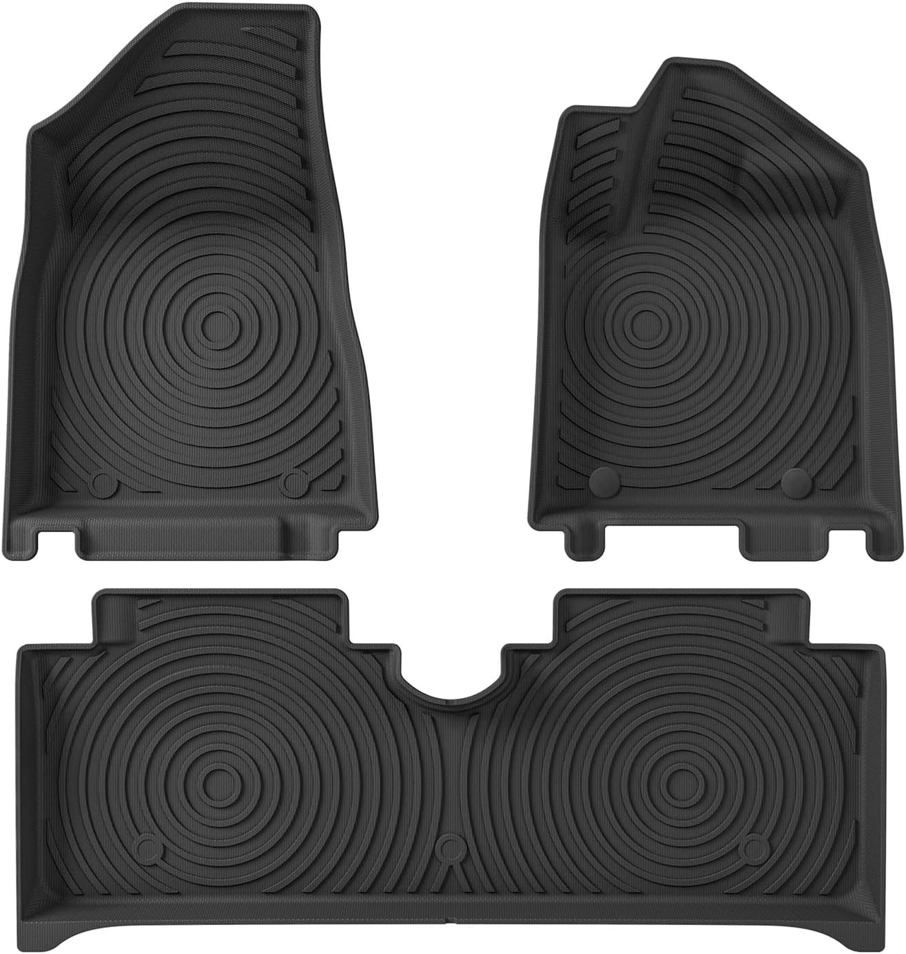 BYD Dolphin TPE Car Floor Mats Black Cargo Liner Trunk Pad Foot Mat Tray Set Compatible with Vehicle Interior Protection(RHD 3PCS)