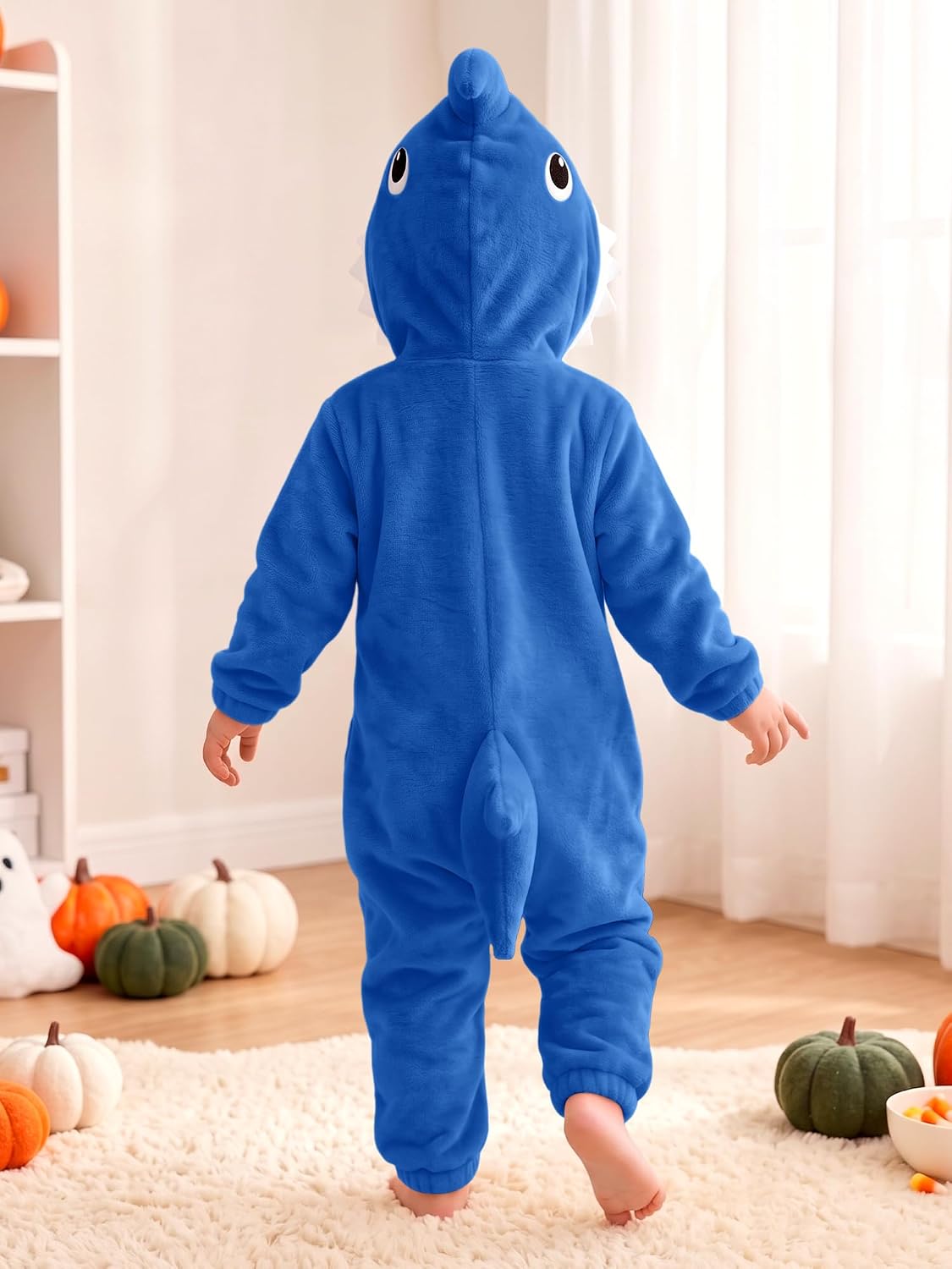 Toddler Boys Girls Halloween Animal Onesie Shark Cosplay Costume 6 Months-24 Months