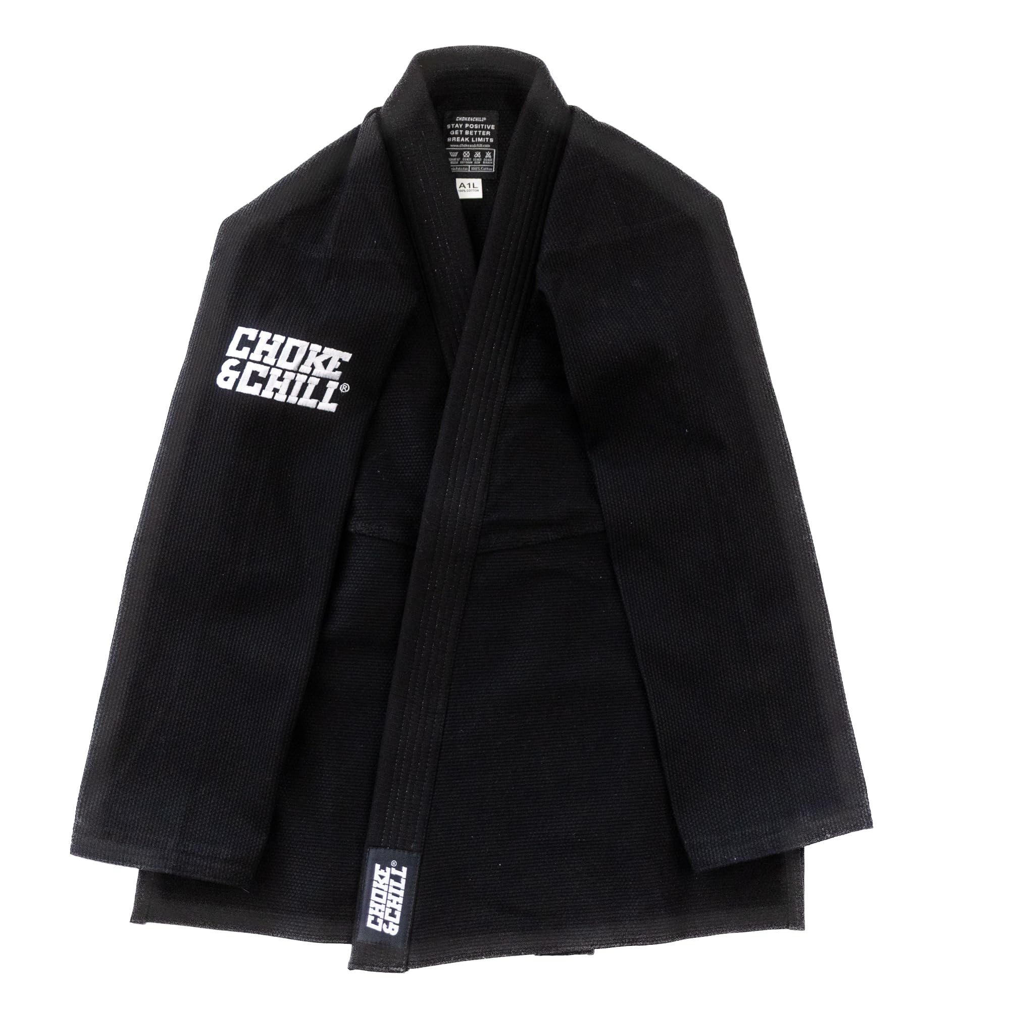 Choke&Chill BJJ Jiu Jitsu Einsteiger Anzug Gi - Schwarz