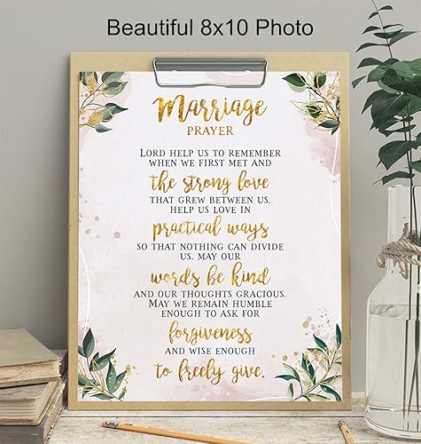 Miniatura 3 de Marriage Quote - Love Wall Decor, Wall Art, Romantic Decorations - 8x10 Poster Print - Anniversary Gift, Wedding or Engagement Gift for Couples,