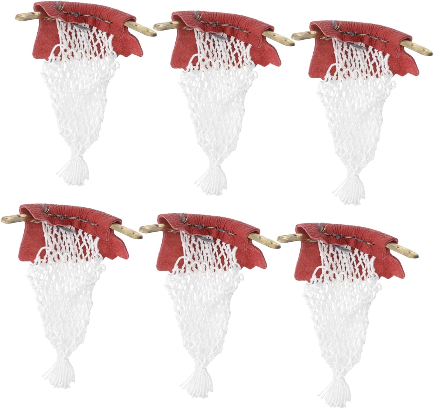 6Pcs Billiard Pockets Replacement Durable Leather Pool Table Nets for Standard Snooker Tables Easy to Install with Corner Side Net Pockets Stylish Design