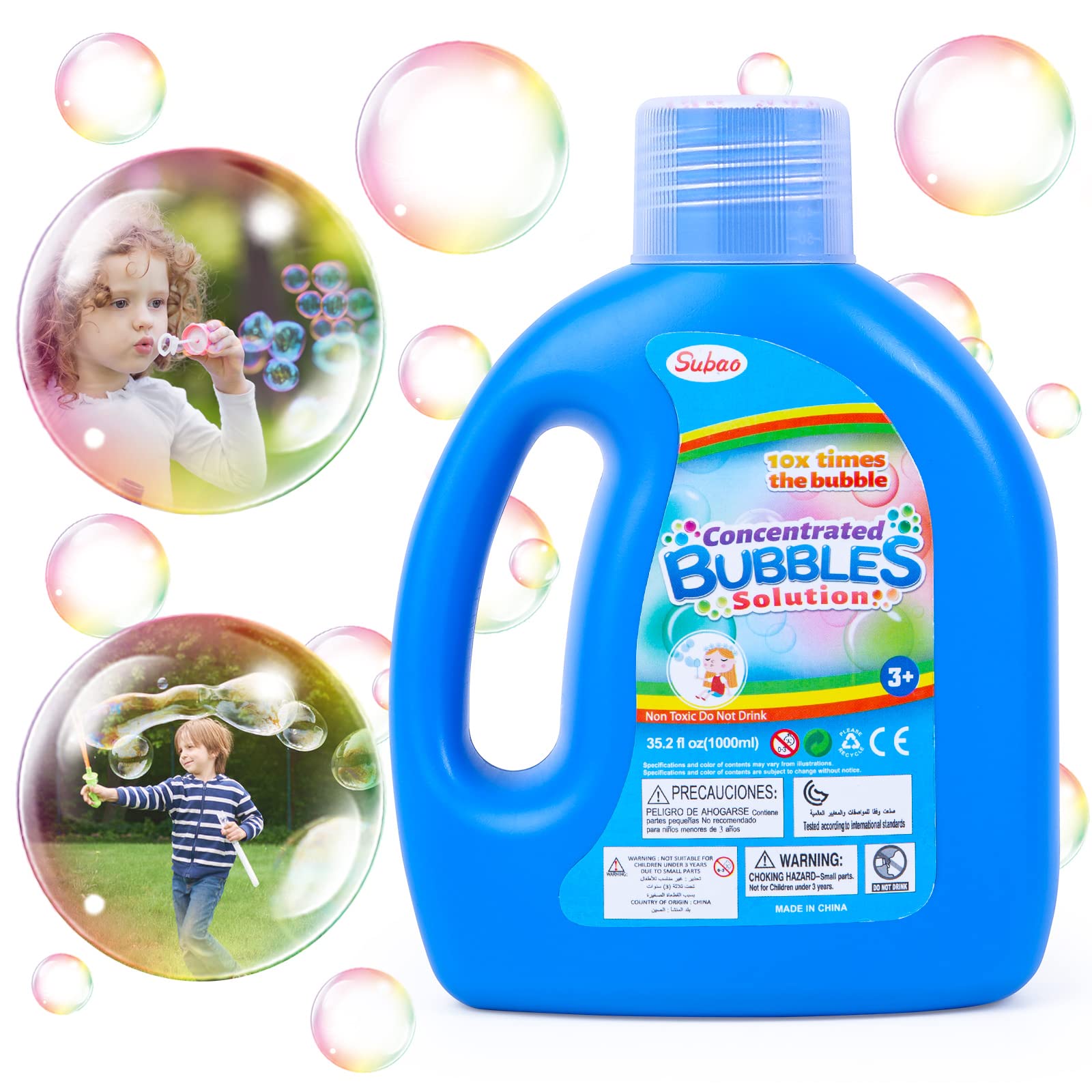 Buy 35.2 oz Bubble Solution Refill for Kids Bubble Machine (Up to 2.6