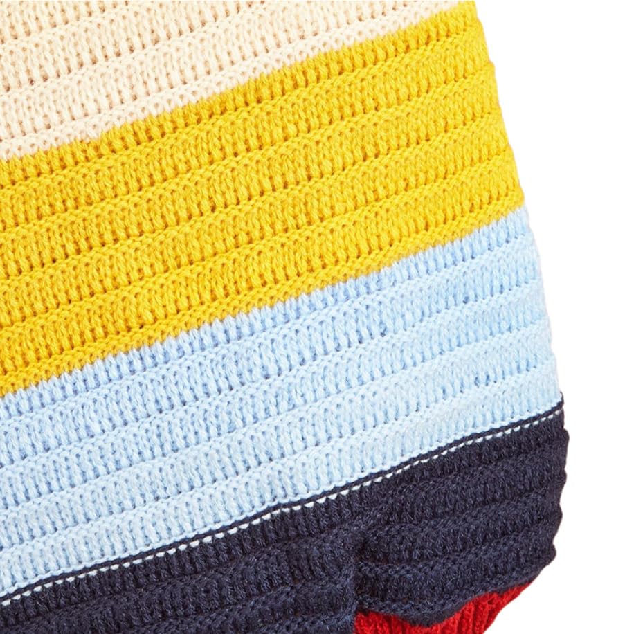 luvin Soft Yarn Striped Knitted Winter Sweater for Dogs & Cats - (Multicolor & Small) Pack of 1 3