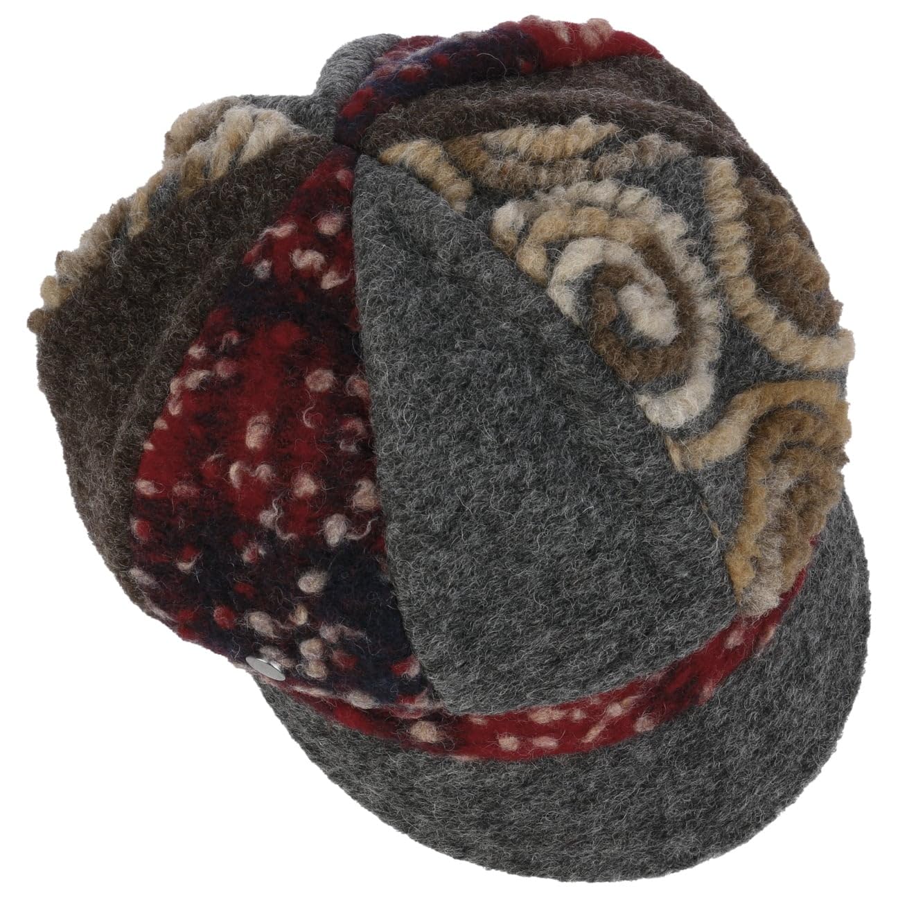 LIERYS Cosiella Patchwork Ballonmütze Damen Made in Italy
